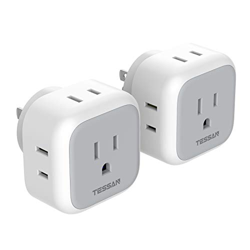 TESSAN Outlet Extenders 2-pack