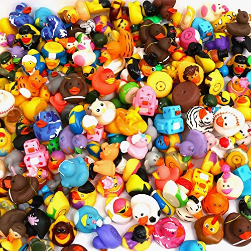 XY-WQ 100 Pack Rubber Duck for Jeeps Ducking - 2' Bulk Floater Duck for Kids - Baby Bath Toy Assortment - Party Favors, Birthdays, Bath Time, and More...
