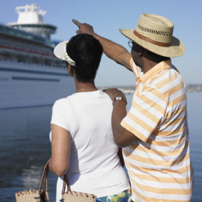 Shore Excursions - Photo of couple making way back to cruise ship