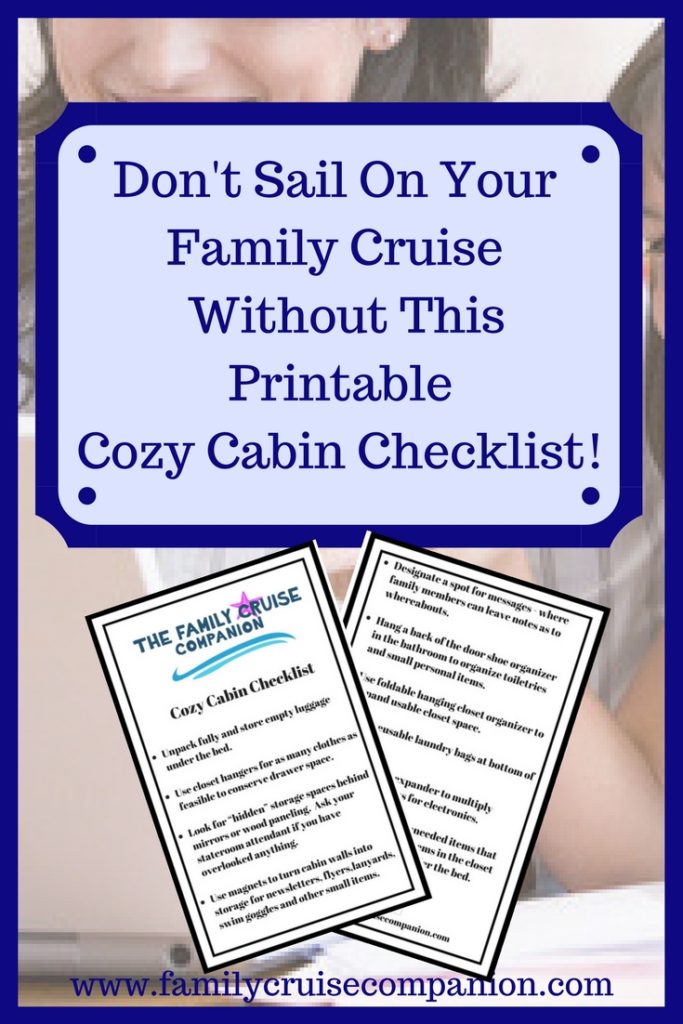 Free Printable of the Cozy Cabin Checklist
