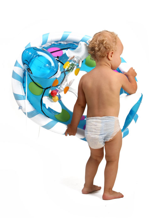 Best cruises for toddlers in swim diapers - photo of diaper clad child with large pool toy