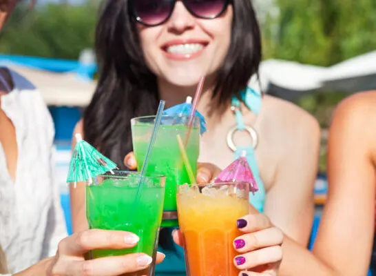 Cruise Drinks Package | photo of 3 cruisers enjoying beverages