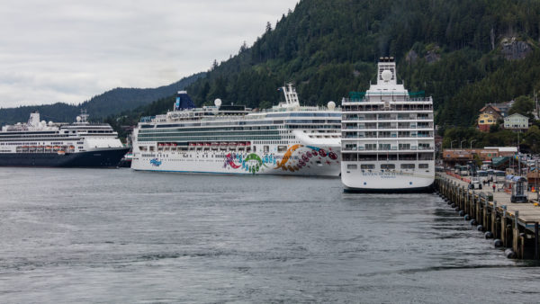 Best cruise lines in Alaska | multiple cruise ships in Ketchikan port