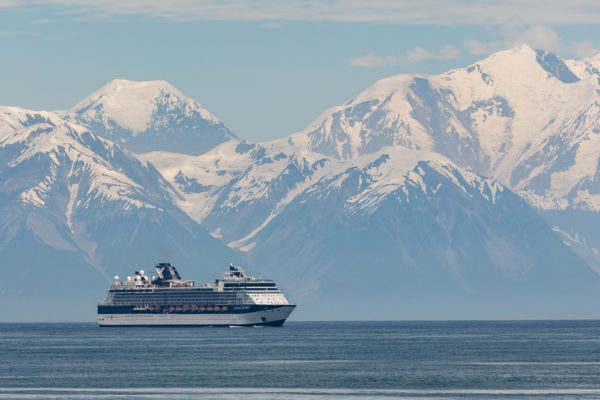 Best cruise lines in Alaska | Celebrity ship sailing near Hubbard Glacier