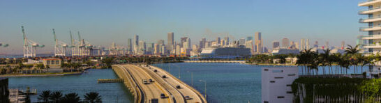 Cruise Ports in Florida | Panoramic photo of Port Miami