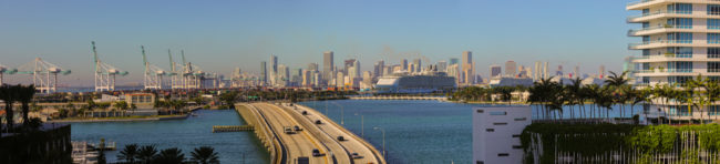 Cruise Ports in Florida | Panoramic photo of Port Miami