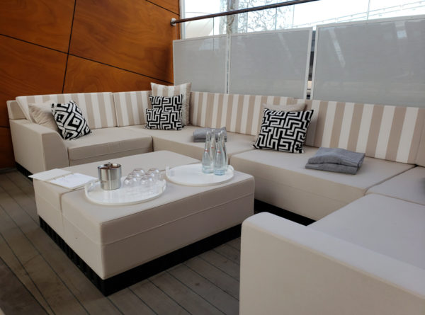 Celebrity Edge Review: photo of poolside cabana