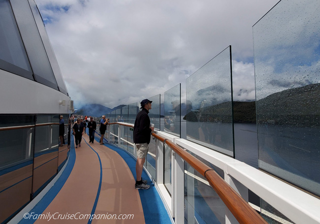 How Does Someone Fall Off a Cruise Ship | photo of man by railing with protective shield