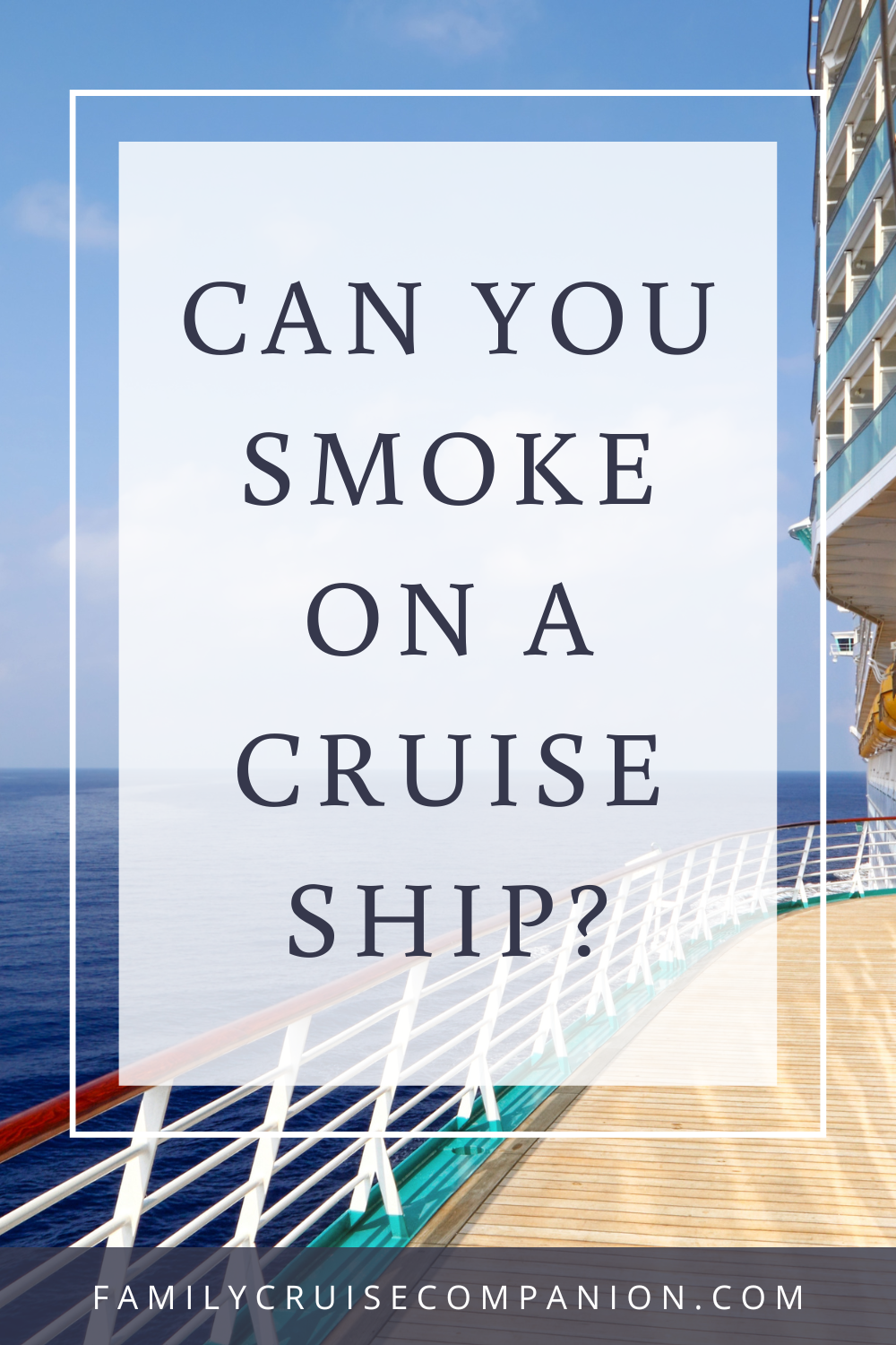 Can You Smoke On A Cruise Ship?