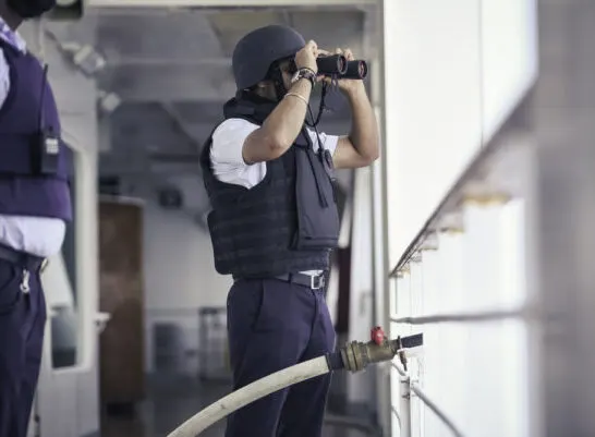Are cruise ships safe | photo of pirate attack drill