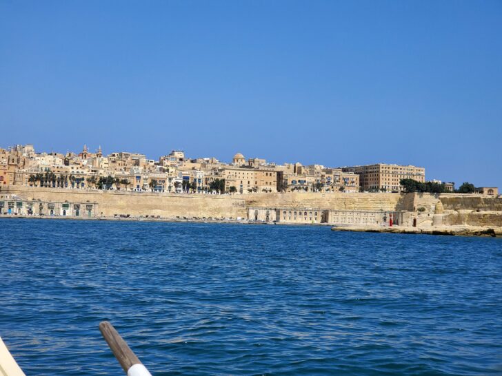 Best Time for a Mediterranean Cruise | panoramic photo of Valletta, Malta, from the waters of the Grand Harbor.