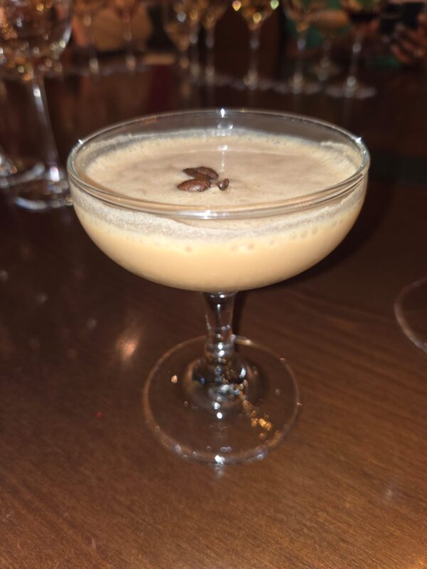 Specialty cocktail with rich caramel espresso flavors; if ordered outside a dining experience like Chef’s Table, any cost over $14 is charged to your SeaPass.